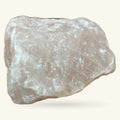 Raw rose quartz crystal specimen, 562g, pale pink translucent stone with natural rough texture