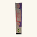 Satya Miracle Lavender and White Sage incense box, cream and purple cardboard packaging with red text.