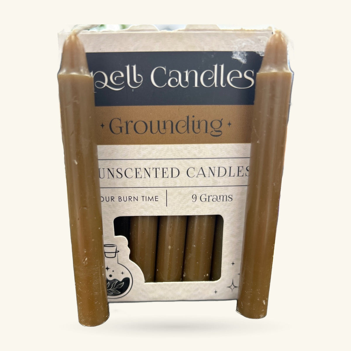 Brown Grounding Spell Candle - Single