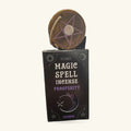 Magic Spell Lavender Prosperity Incense Cones box with wooden cone holder featuring purple star design