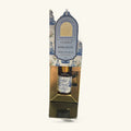 Goloka Buddha Delight Natural Perfume Oil 12ml in blue and cream packaging with gold base box